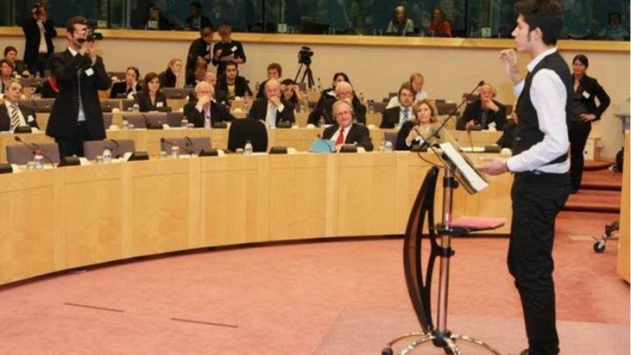 Imagen de una de las competiciones de debate celebrada en Alemania. Foto: DT