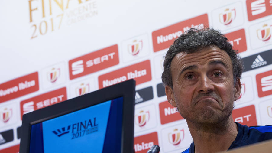 El entrenador Luis Enrique Mart&iacute;nez dirigir&aacute; su &uacute;ltimo duelo con el Barcelona. Foto: EFE