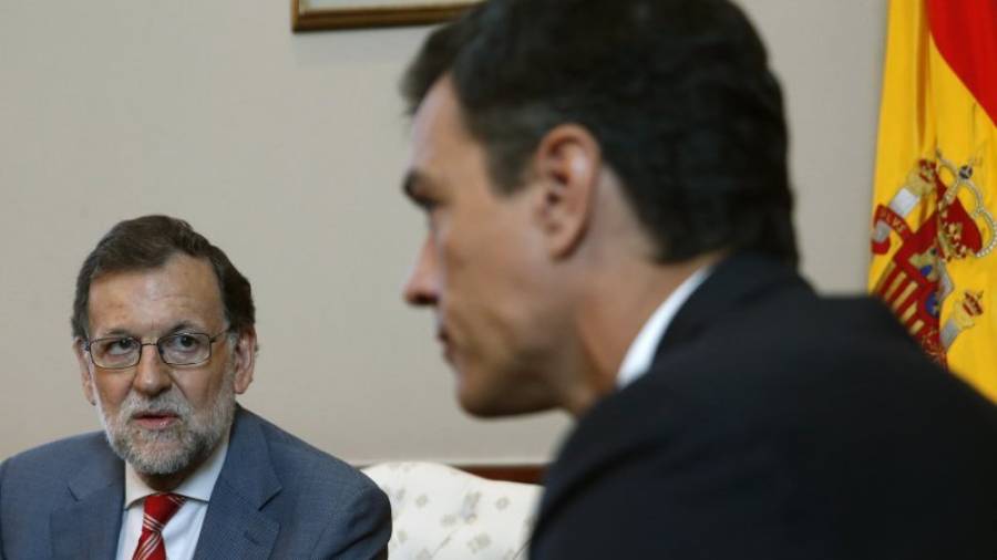 Rajoy y Sánchez, en una imagen de archivo