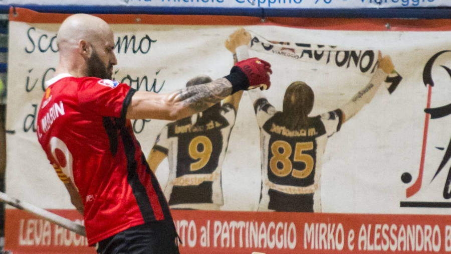 Marín celebra un gol. Foto: Gabriele Baldi
