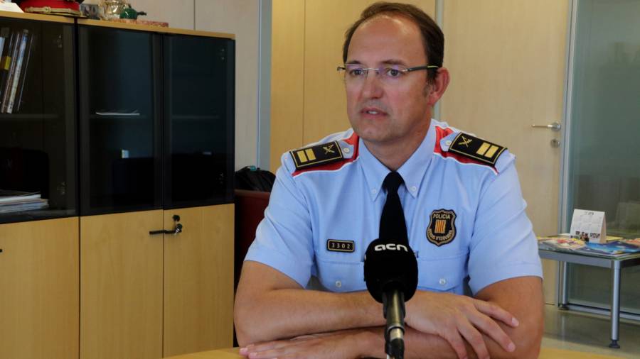 El&nbsp;hasta hora jefe de la Región Policial de Tarragona de los Mossos d'Esquadra, Josep Maria Estela. Foto: ACN