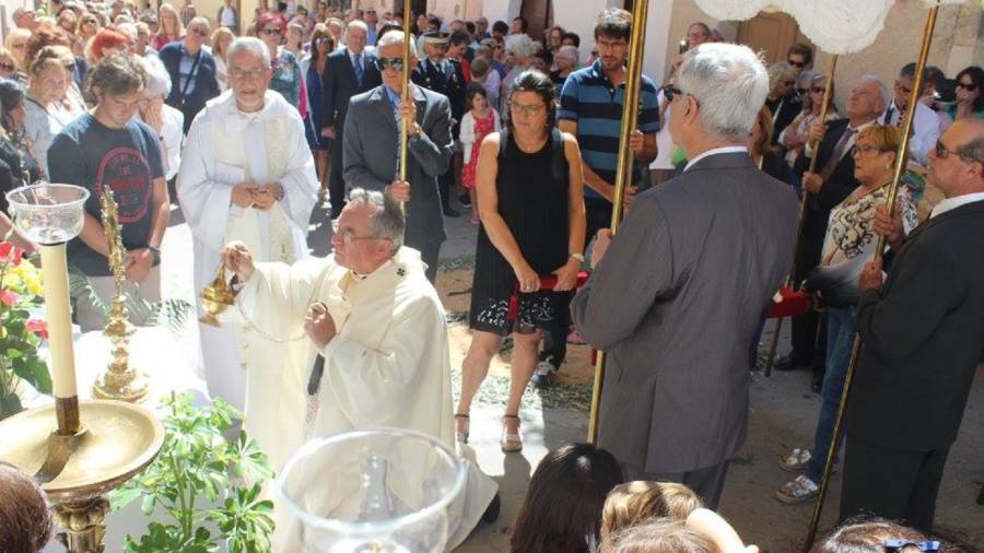 L'arquebisbe Jaume Pujol va ser present a la process&oacute;.