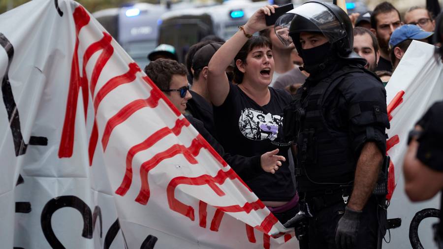 Marcha antifascista este mediod&iacute;a en Barcelona