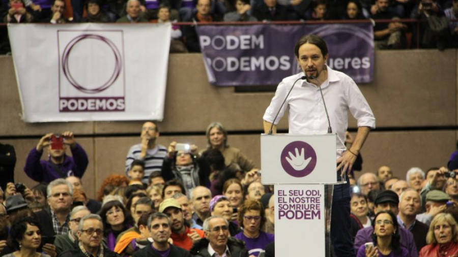 El secretari general de Podemos, Pablo Iglesias. Foto: ACN