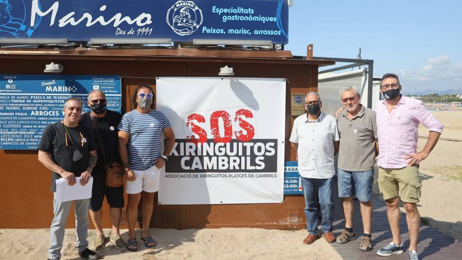 La Asociación de chiringuitos de Cambrils está en contra de la licitación que plantea el Ayuntamiento. FOTO: ALBA MARINÉ