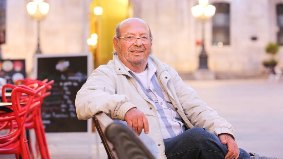 Mariano Borrero, a la Plaça de la Font, ara fa dos anys. FOTO: ALBA MARINÉ