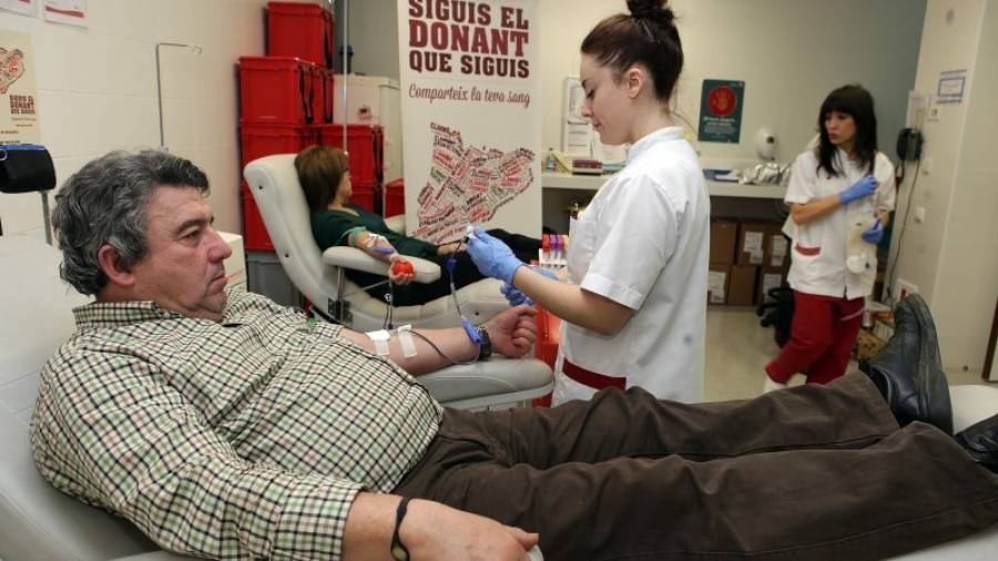 Imatge d'una donació de sang. Foto: DT