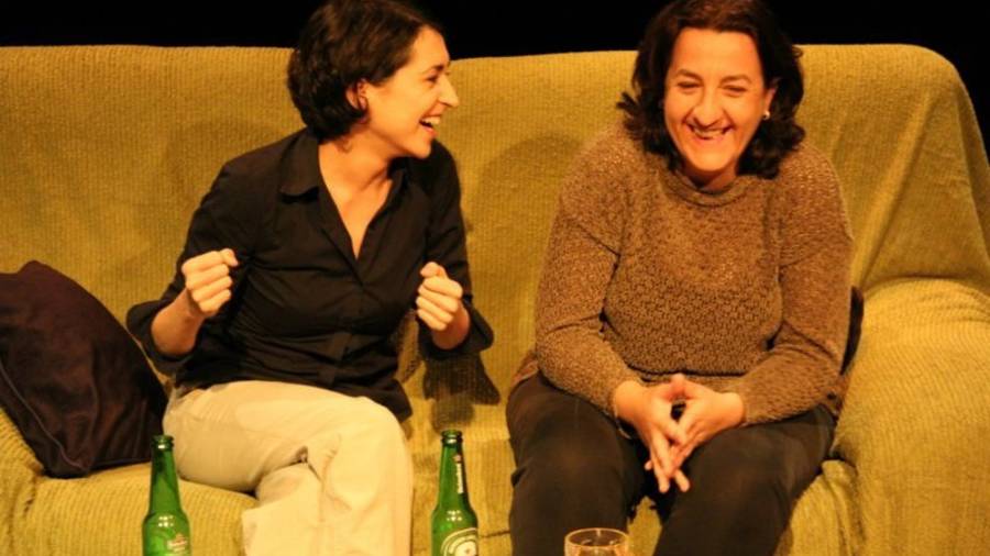 Laura Barba y Carmen Flores protagonizan la obra ´La Carcoma´.foto: cedida