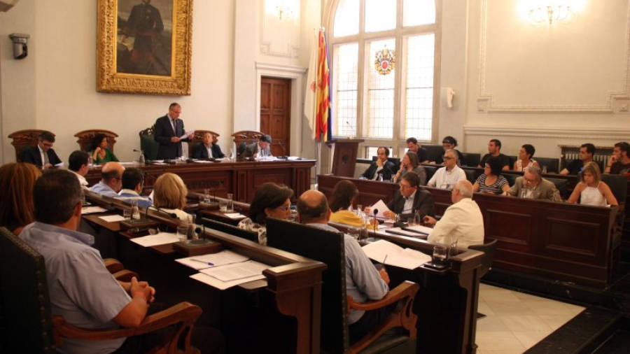 Un moment del plenari de l'Ajuntament de Reus que s'ha celebrat aquest dimarts al matí. Foto: ACN