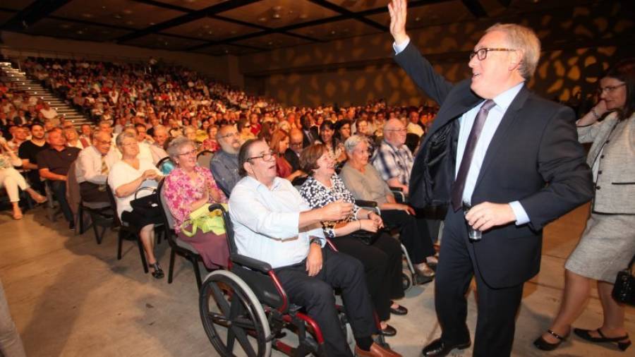 El alcalde Josep Poblet intervino en el centro de convenciones ante más de 1.500 asistentes. Foto: Alba Mariné