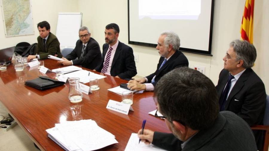 El conseller Santi Vila va presidir ahir la Comissió per la Sostenibilitat de les Terres de l'Ebre. Foto: ACN
