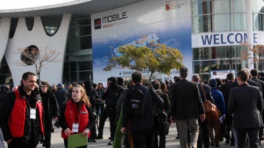 El Mobile World Congress (MWC)de Barcelona espera este año la asistencia de 95.000 visitantes. Foto: acn