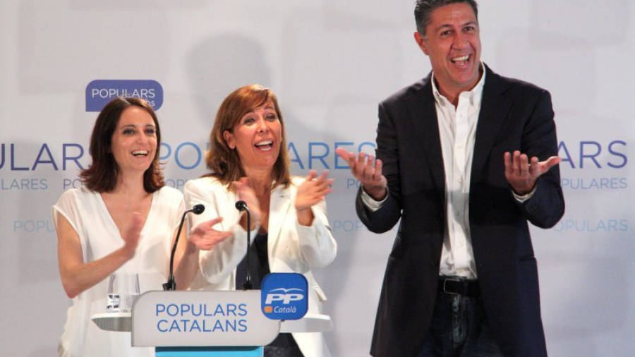 Xavier García Albiol, Alícia Sánchez-Camacho i Andrea Levy. Foto: ACN