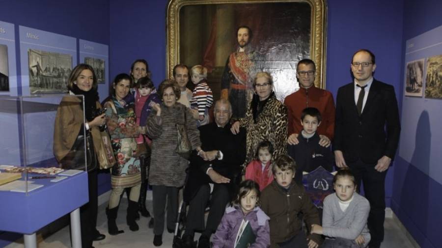 Los Duques de Prim y su familia estuvieron ayer en Reus. Foto: Alba Mariné