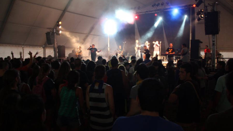 Un moment del concert de Xeic! a l'Acampada Jove. Foto: ACN