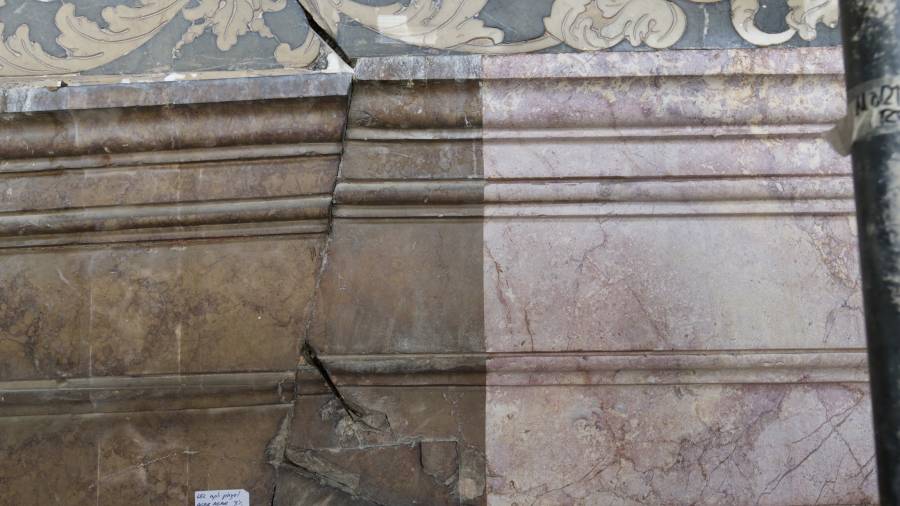 La façana de la catedral de Tortosa recupera l’esplendor