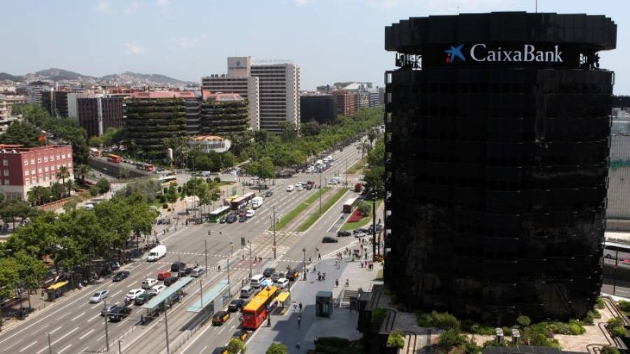 Edificis corporatius de CaixaBank, a l'avigunda Diagonal de Barcelona. Foto: ACN