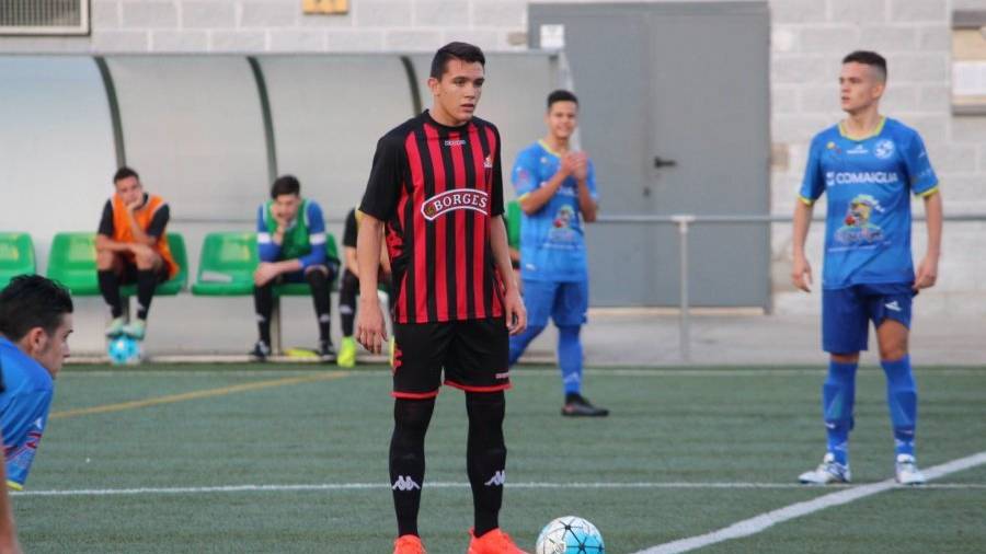 Rubén Sánchez, durante un partido con el juvenil B del CF Reus. FOTO: FACEBOOK