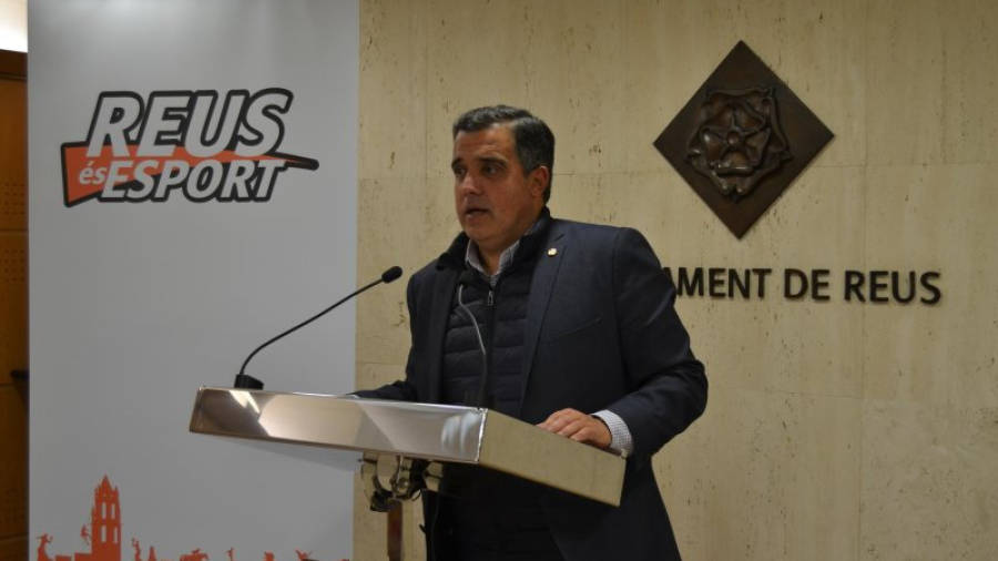 El regidor d'Esports, Jordi Cervera, durant la presentació del progama d'activitats. Foto: Ajuntament de Reus