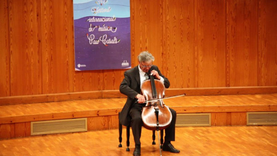 Julius Berger durant el concert de clausura del 34è Festival Internacional de Música Pau Casals del Vendrell FOTO: ACN