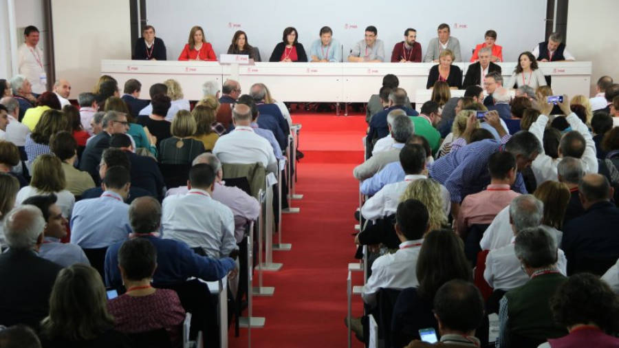 El Comitè Federal del PSOE, aquest matí. Foto: ACN