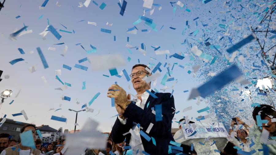 El candidato del PP, Alberto Núñez Feijóo. FOTO: EFE