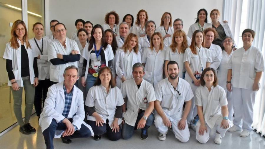 Imagen de los profesionales del servicio de Cirugía del Sant Joan, encabezado por Daniel del Castillo. Foto: alba mariné