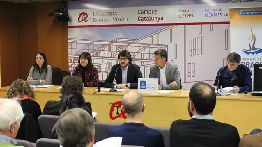 La presentación tuvo lugar ayer en la sala de Graus de la Universitat Rovira i Virgili. Foto: Tarragona'2017