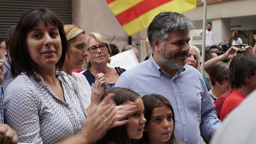L'alcalde de Valls, Albert Batet ha donat el seu suport a 'El Vallenc'. Foto: Alba Tud&oacute; 