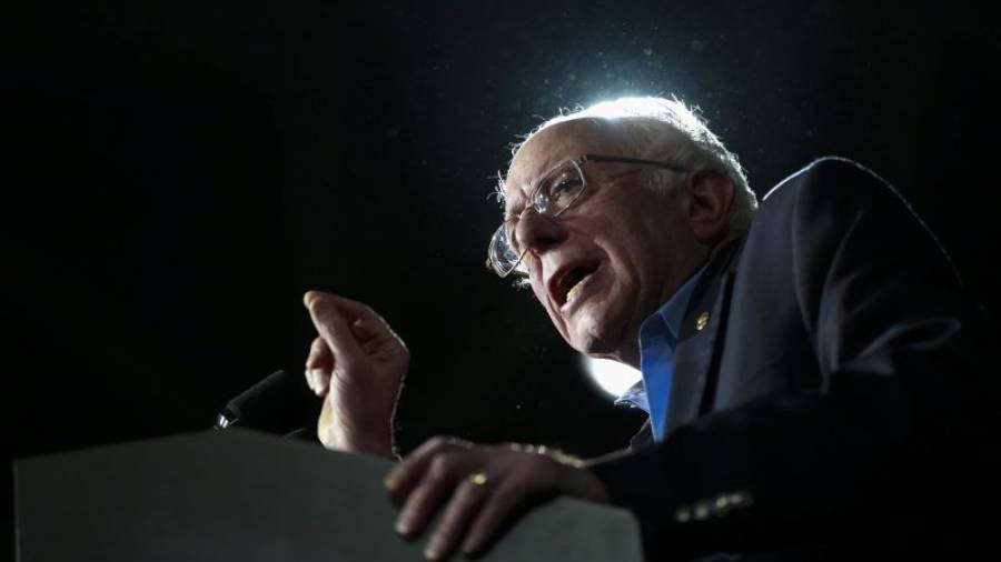 El candidato presidencial demócrata y senador, Bernie Sanders, es la gran apuesta socialista para los Estados Unidos. Foto: efe