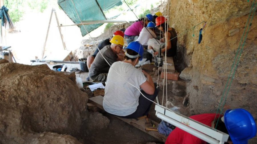 Excavació al Molí del Salt aquesta campanya. Foto: IPHES