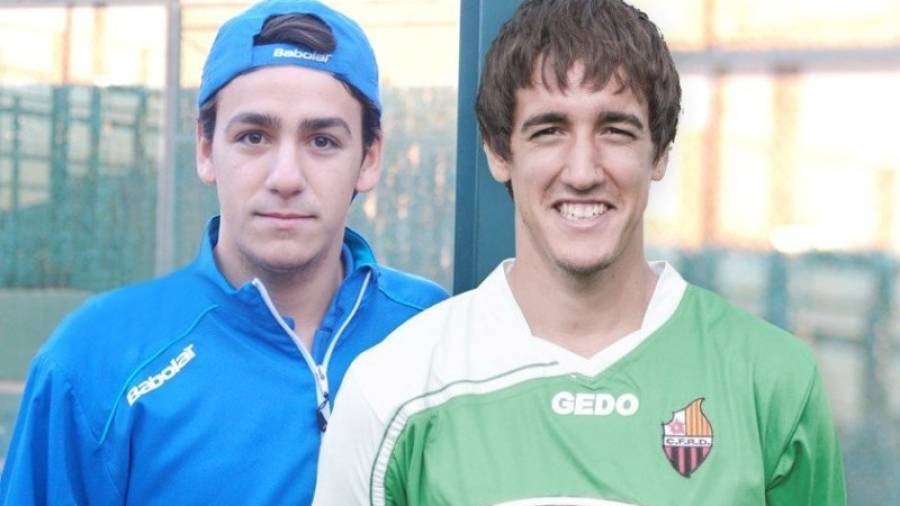 Marc y Edgar Badia comparten la pasión por el deporte. Intentan hacerse hueco en pádel y fútbol. Foto: DT