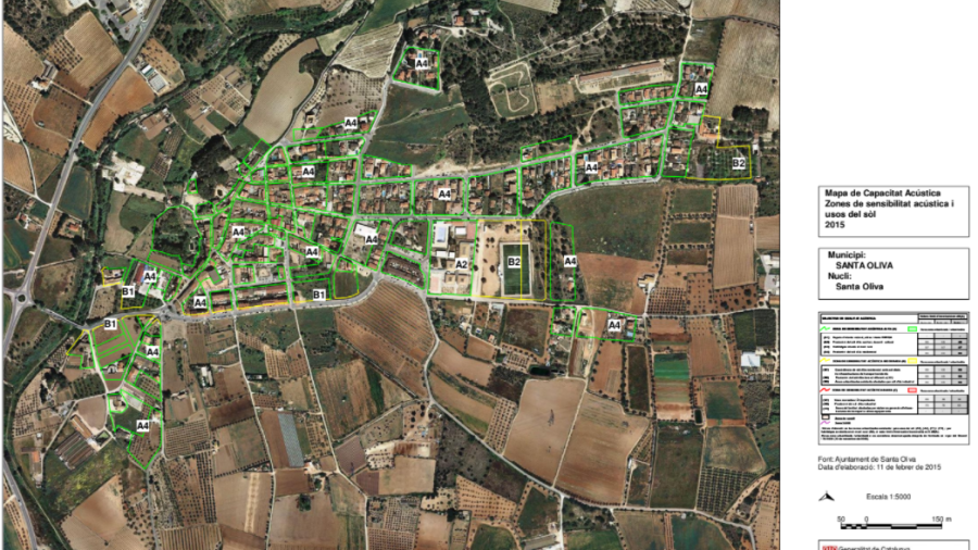 Santa Oliva fixa el seu mapa de capacitat acústica