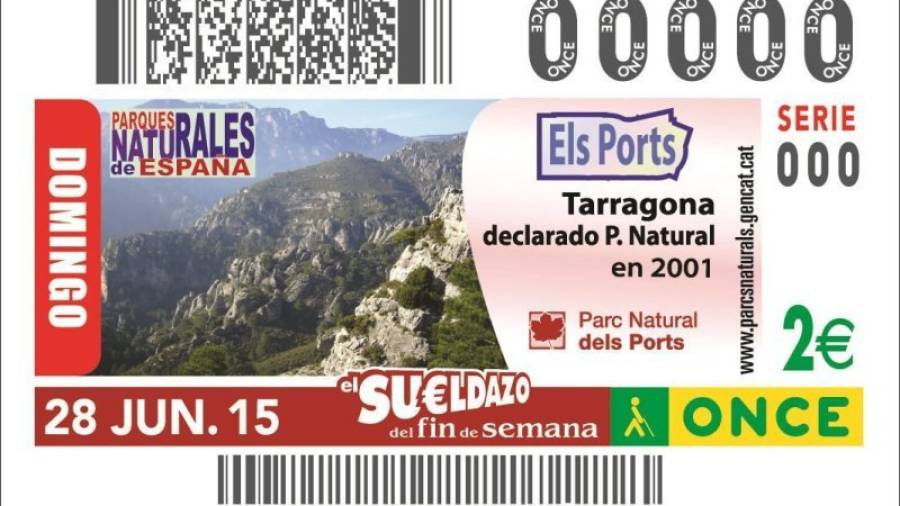 Los cupones dedicados a la naturaleza de Tarragona estarán en tres sorteos. Se imprimirán un total de 16,5 millones de unidades. Foto: DT