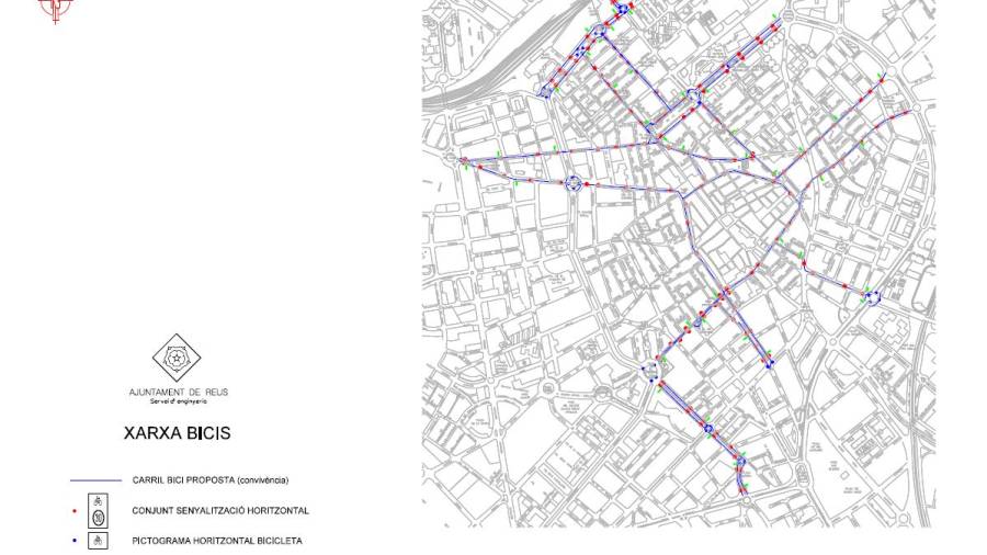 Imagen del mapa de rutas propuestas por el consistorio