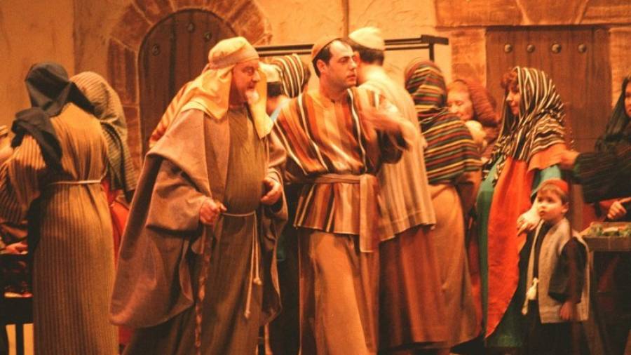Una imagen histórica del año 1999 de las representaciones de los Pastorets de El Vendrell. Foto: Lluís Milián/DT