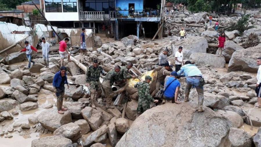 Imágenes del desastre en la ciudad de Mocoa. Foto: EFE