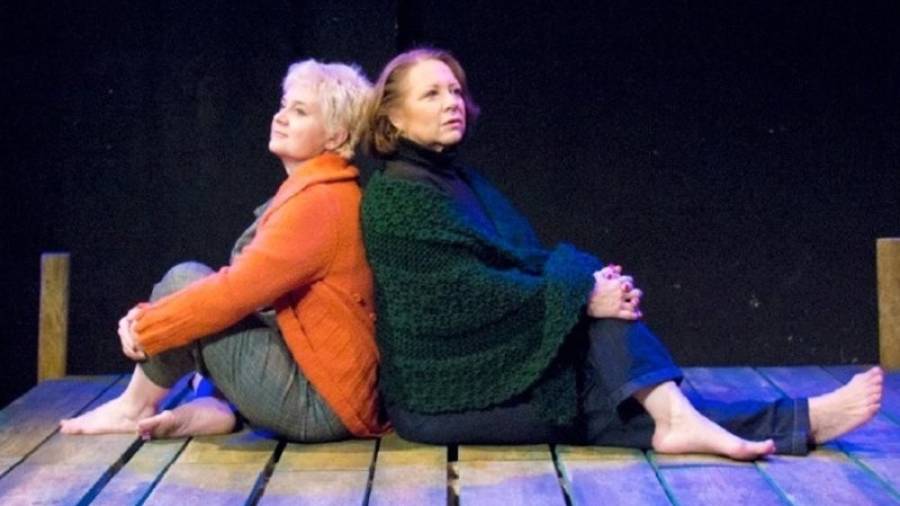 Imatge de les actrius Mercè Aránega i Anna Güell que interpretaran ´L´alè de la vida´ el 10 d´octubre al Teatre Bartrina. Foto: DT