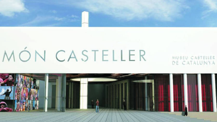Imatge virtual de la façana del futur Museu Casteller de Catalunya. Foto: Aj. Valls