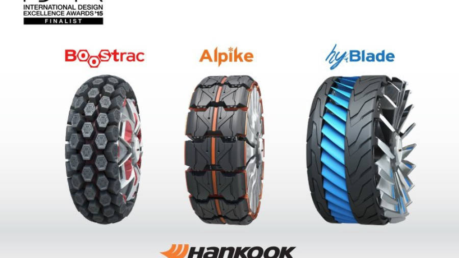 El concept de neumático Boostrac de Hankook ha sido nombrado lo ´mejor de lo mejor´ por el 2015 Red Dot Award.
