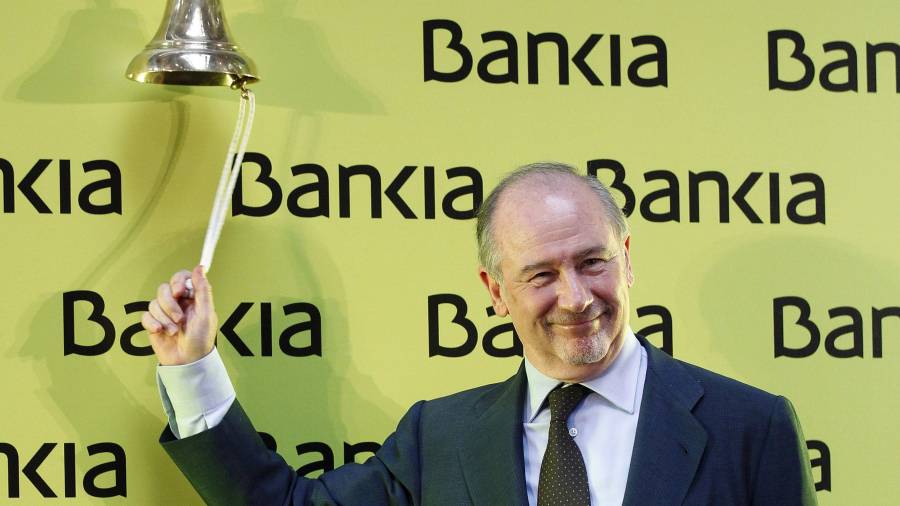 Bankia fue una de las entidades que más inyección de dinero recibió. En la foto su expresidente, Rodrigo Rato, actualmente en prisión. FOTO: ACN