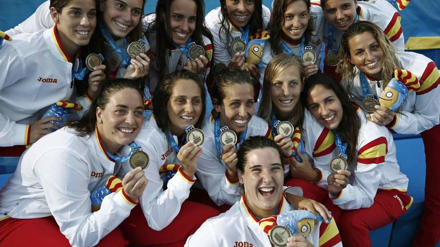 Oro en waterpolo femenino. Foto: EFE