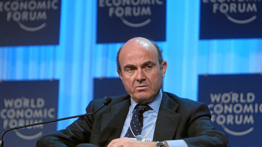 Luis de Guindos, actual Ministro de Economía, Industria y Competitividad del Gobierno de España