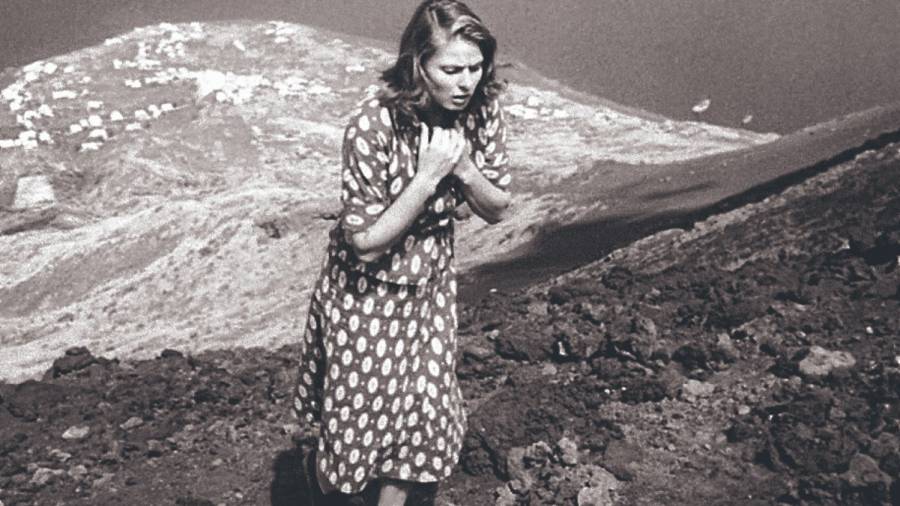 Ingrid Bergman ascendiendo hasta la cima del Stromboli. Foto: Cedida