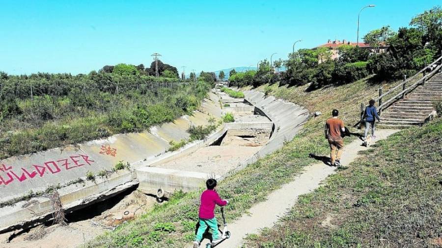 El barrio Immaculada quiere que en el futuro proyecto se incluya la reforma del Barranc del Pedret. Foto: A. M.