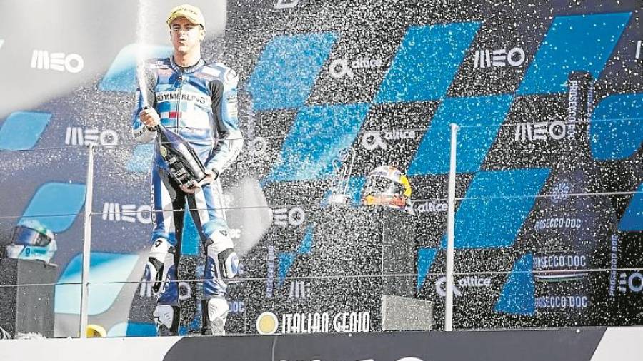 Jeremy Alcoba logró un podio en Portugal este año en el Mundial de Moto 3 y buscará mejorar su temporada en 2021. FOTO: Cedida