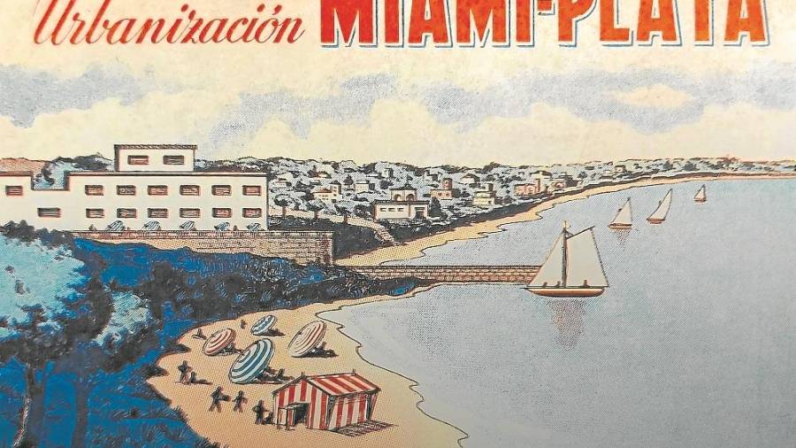 Antigua tarjeta comercial de la urbanización de Marcel·lí Esquius García.