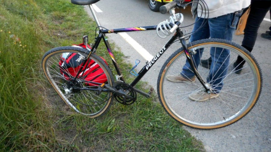 Imagen de la bicicleta accidentada. Foto: ACN