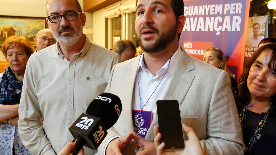 El candidato de En Comú Podem en Tarragona, Ismael Cortés, hacía la valoración de los resultados electorales. FOTO: Pere Ferré