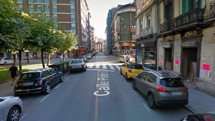 Imagen de una calle del municipio de La Felguera (Asturias). Foto: Google Maps